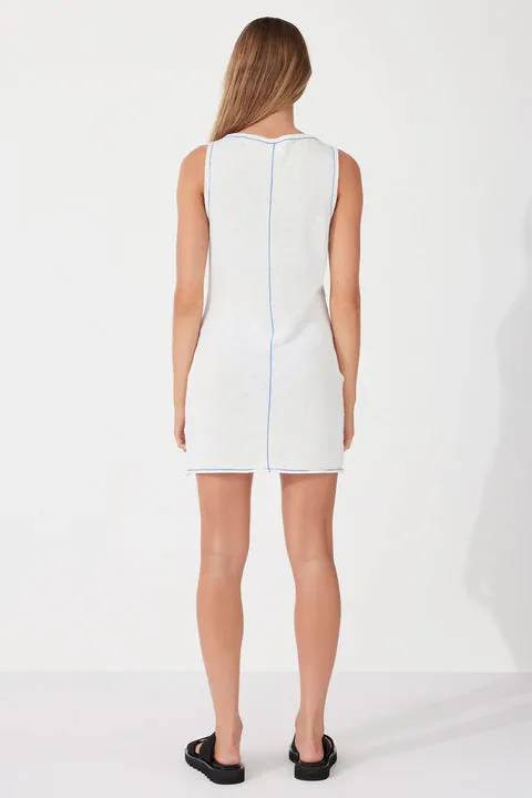 Zulu & Zephyr 'Milk Contrast Knit Mini Dress'