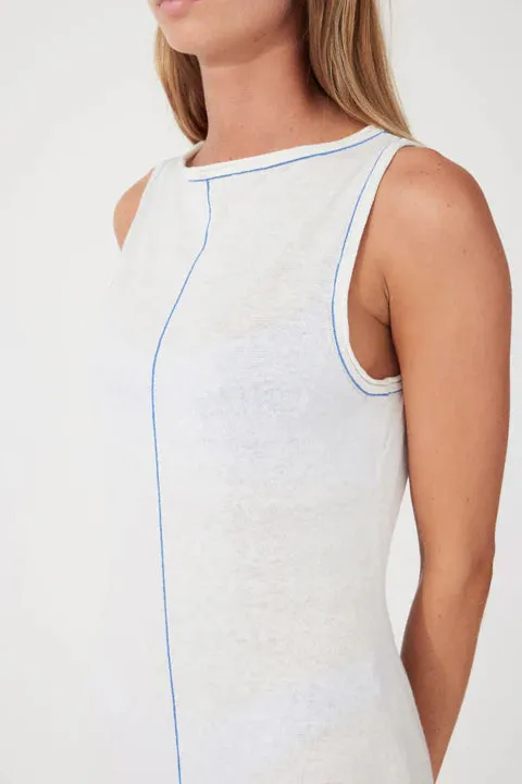 Zulu & Zephyr 'Milk Contrast Knit Mini Dress'